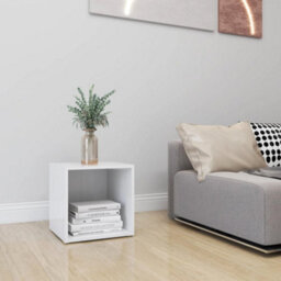 Berkfield Durable Tv Cabinet White 37X35X37 Cm Engineered Wood - thumbnail 6