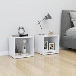 Berkfield Durable Tv Cabinet White 37X35X37 Cm Engineered Wood - thumbnail 8
