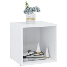 Berkfield Durable Tv Cabinet White 37X35X37 Cm Engineered Wood - thumbnail 5