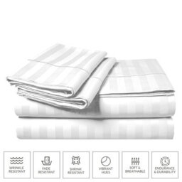 Pamposh Premium Reversible Single Duvet Cover Set Pack Of 4 Soft Microfiber Bedding With Zipper Closure, Corner Ties & Matching Pillowcase - thumbnail 5