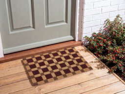 Beliani Doormat Villasis Beige/ Brown 40 X 60 Cm Coir - thumbnail 2