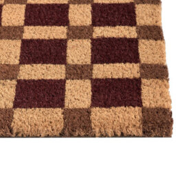 Beliani Doormat Villasis Beige/ Brown 40 X 60 Cm Coir - thumbnail 4