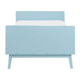 Beliani Bed Pine Wood Bonnac 90 X 200 Cm (Eu Single) Light Blue - thumbnail 5