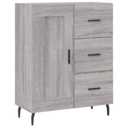 Berkfield Modern Sideboard Grey Sonoma 69.5X34X90 Cm Engineered Wood - thumbnail 1