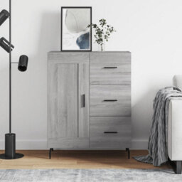 Berkfield Modern Sideboard Grey Sonoma 69.5X34X90 Cm Engineered Wood - thumbnail 2