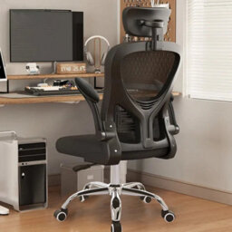 Mesh Office Chair Ergonomic Design With Headrest And Lumbar Support - thumbnail 5