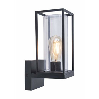 Lutec Flair Outdoor 1 Bulb Wall Light Modern Metal / Glass