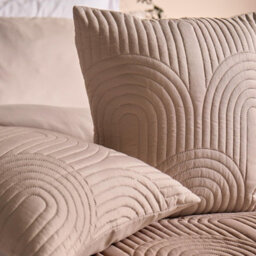 Ohs 2 X Arches Quilted Pinsonic Cushion Covers Home Décor - Natural - thumbnail 2