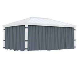 Canopia by Palram Canopia Curtain Set For Dallas 6.1 X4.3  Garden Gazebo - 4Pc - thumbnail 2
