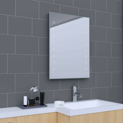 Rinse Bathrooms Illuminated Led Bathroom Mirror With Demister 800 X 600mm - image 1