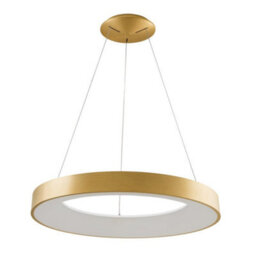 Luminosa Lighting Luminosa Modern Led Hanging Pendant Brushed Gold, Warm White 3000K 4400Lm - thumbnail 1