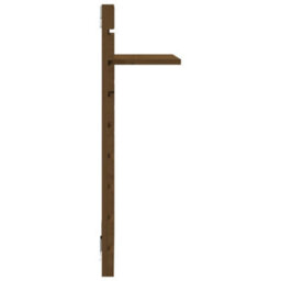 Berkfield Wall-Mounted Bedside Shelves 2 Pcs Honey Brown Solid Wood Pine - thumbnail 7