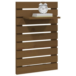 Berkfield Wall-Mounted Bedside Shelves 2 Pcs Honey Brown Solid Wood Pine - thumbnail 4