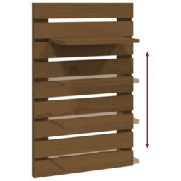Berkfield Wall-Mounted Bedside Shelves 2 Pcs Honey Brown Solid Wood Pine - thumbnail 8