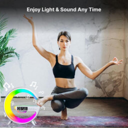 Domira 6 Inch Smart G Shape Wireless Alarm Clock With Fast Wireless Charging Lamp Rgb Phone Control For Bedroom Accessories - thumbnail 9