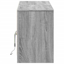 Berkfield Tv Cabinet With Led Grey Sonoma 139.5X34X50 Cm Engineered Wood - thumbnail 7