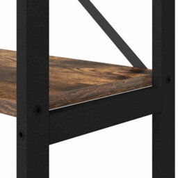 Berkfield Bookcase Smoked Oak 40 X 30 X 153 Cm Engineered Wood - thumbnail 8