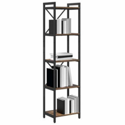 Berkfield Bookcase Smoked Oak 40 X 30 X 153 Cm Engineered Wood - thumbnail 3