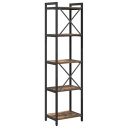Berkfield Bookcase Smoked Oak 40 X 30 X 153 Cm Engineered Wood - thumbnail 7
