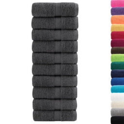 Berkfield Durable Premium Wash Towels Solund 10Pcs Anthracite 30X30Cm 600Gsm