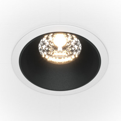 Luminosa Lighting Luminosa Maytoni Alfa Led Round Recessed Downlight White, Black, 1050Lm, 3000K - image 1
