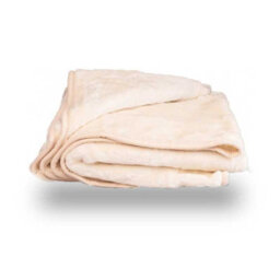 Mink Throw Soft Touch Blanket Fleece Faux Fur Cream 150X200Cm