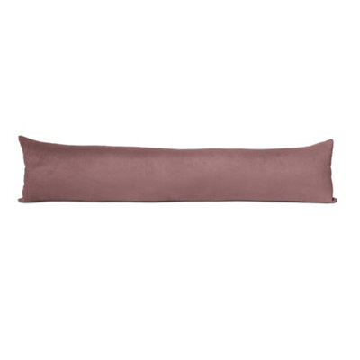 Lancashire Textiles Hollowfibre Filling (85 X 20Cm) Plum Suede Door Draught Excluder - image 1