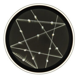Luminosa Lighting Luminosa Mirrora 50Cm Semi Flush Ceiling Light Matt Black, Glass Mirror Led 2700/6500K - thumbnail 4