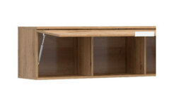 Impact Furniture Wall Cabinet Unit Storage Bedroom Living Room Oak Effect 135Cm Lift Up Door Modern Shelf Cupboard Zele - thumbnail 6