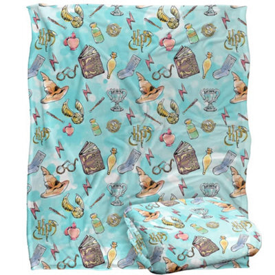 Harry Potter Doodles Blanket Multicoloured (One Size) - image 1