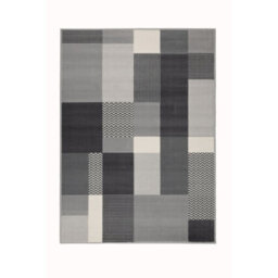 Melrose Colorama Montreal Grey Square Design Small Indoor Area Rug 80/150Cm - thumbnail 3