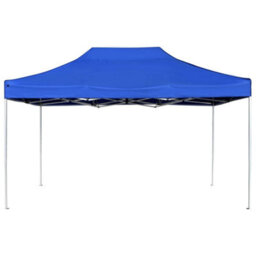 Walplus Professional Folding Party Tent Garden Gazebo Canopy Aluminium 4.5X3 M Blue - thumbnail 2