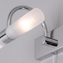 Litecraft Crista Chrome Bathroom Wall Light With Pull Cord - thumbnail 5