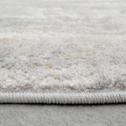 Loomed Silver Grey Metallic Distressed Abstract Area Rug 240X330Cm - thumbnail 3