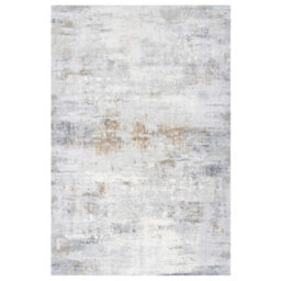 Loomed Silver Grey Metallic Distressed Abstract Area Rug 240X330Cm - thumbnail 7