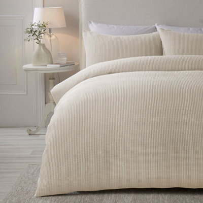 Serene Lindly Natural Waffle Natural Duvet Cover Set - image 1