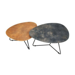 Statement Furniture Bergen Coffee Table Set Slate And Gold - thumbnail 7