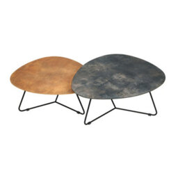 Statement Furniture Bergen Coffee Table Set Slate And Gold - thumbnail 5