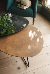 Statement Furniture Bergen Coffee Table Set Slate And Gold - thumbnail 2