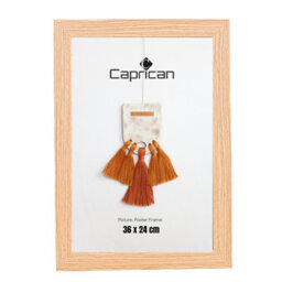 Oak Picture Frame Photo Frame Perspex Sheet For Wall Or Table, Landscape And Portrait Orientation 36 X 24 Cm (14.17 X 9.45 Inch) - thumbnail 1