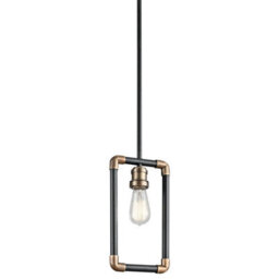 Elegant Black And Brass 1 Bulb Ceiling Pendant Light For Stylish Interiors