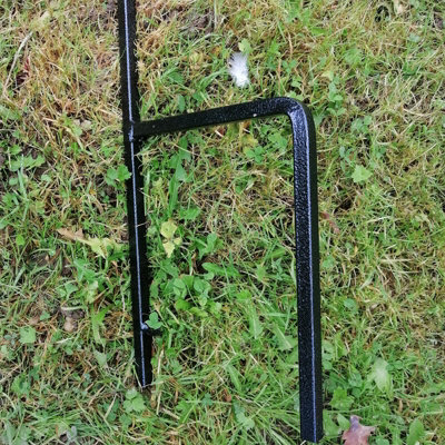 Poppy Forge Four Way Bird Crook - Wild Bird Feeding Station - Solid Steel - W62.5 X H221 Cm - Powder Coated Black - image 1