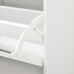Sobuy Fsr151-L-W,shoe Bench With 2 Doors Functional,120X45X51.5White,w105Xd24Xh52 - thumbnail 9