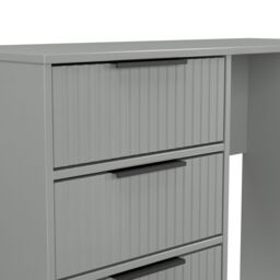 Ancona Matt Dusk Grey 4 Drawer Non-Extendable Dressing Table (H)759mm (W)970mm (D)392mm - thumbnail 5