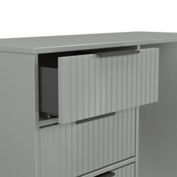 Ancona Matt Dusk Grey 4 Drawer Non-Extendable Dressing Table (H)759mm (W)970mm (D)392mm - thumbnail 6