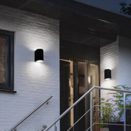 Long Life Lamps Company Modern 6W Led Double Outdoor Wall Light Black Cool White Zlc321Cw - thumbnail 7