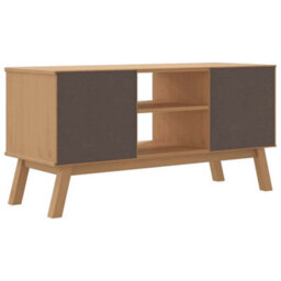 Walplus Tv Cabinet Olden Brown 114X43X57 Cm Solid Wood Pine - thumbnail 8