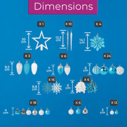Neo 110Pcs Christmas Tree Ornaments Set - thumbnail 6
