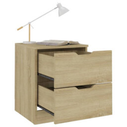 Berkfield Bedside Cabinet Sonoma Oak 40X40X50 Cm Engineered Wood - thumbnail 5