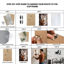Ak Frames 40X20Cm Frameless Clip Frame With Shatter-Resistant Perspex - Clip Photo Frame For Prints, Photos And Wall Art - thumbnail 4